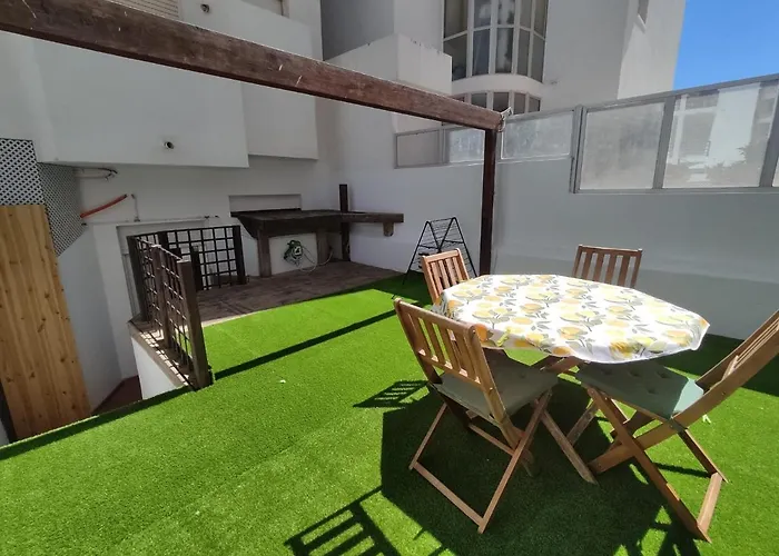 T1 Rosa Dos Ventos, A/c & Terrace - Casas & Papeis דירה Armação de Pêra